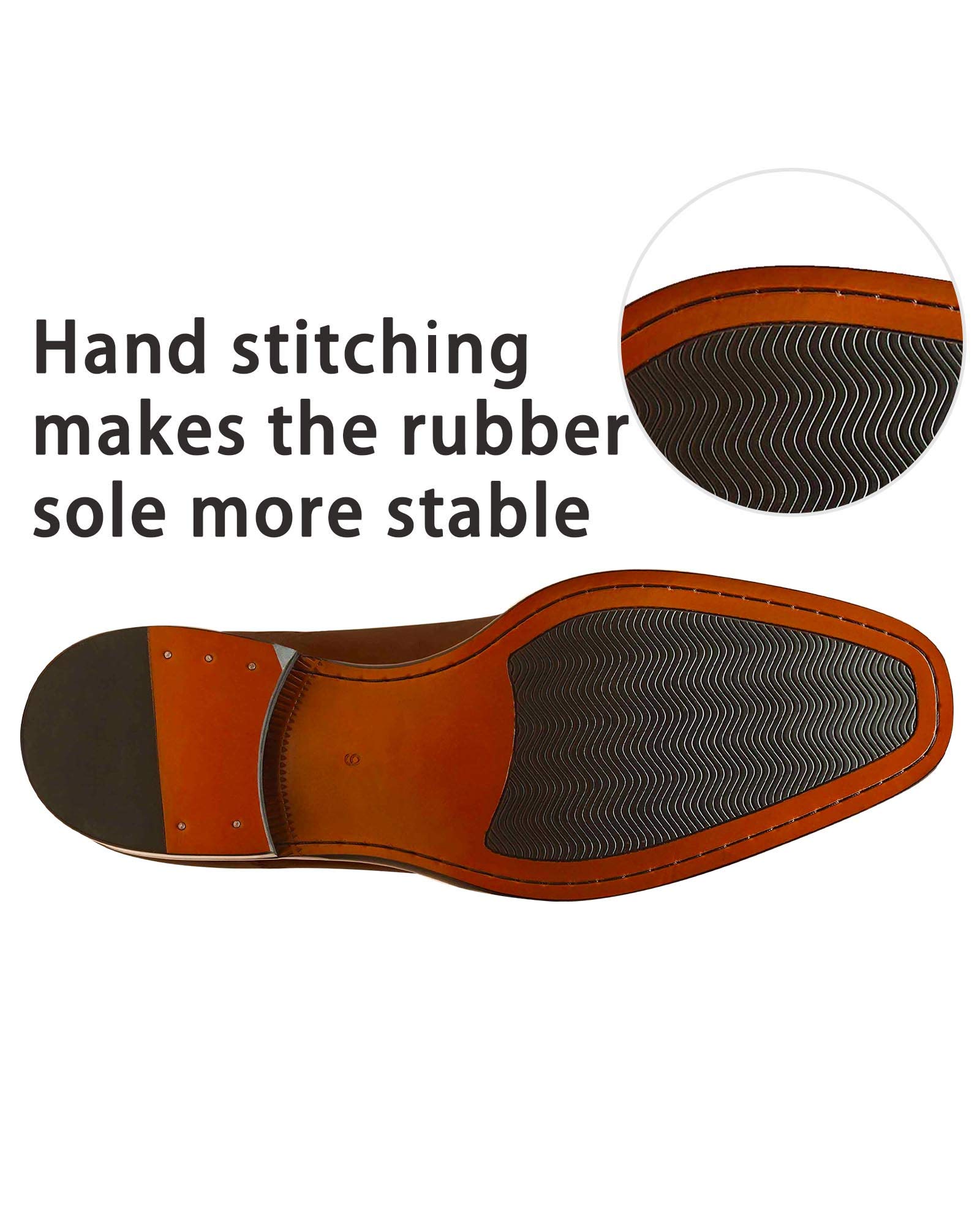 Men's Oxford Formal Dress Shoes - Genuine Leather Comfortable Business Shoes for Office, Wedding & Special Occasions