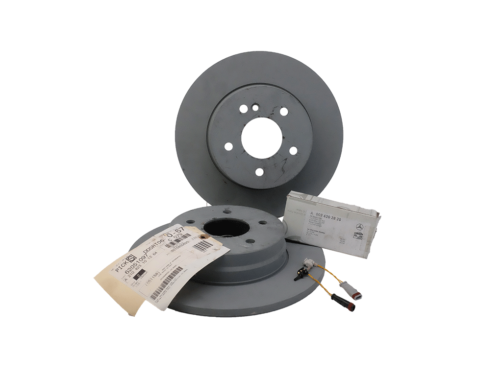 Premium Mercedes Benz Brake Rotors & Pads Set with Wear Indicators - High Performance Braking System for Sedans, SUVs & Luxury Cars - Perfect for City Driving & Highway Safety