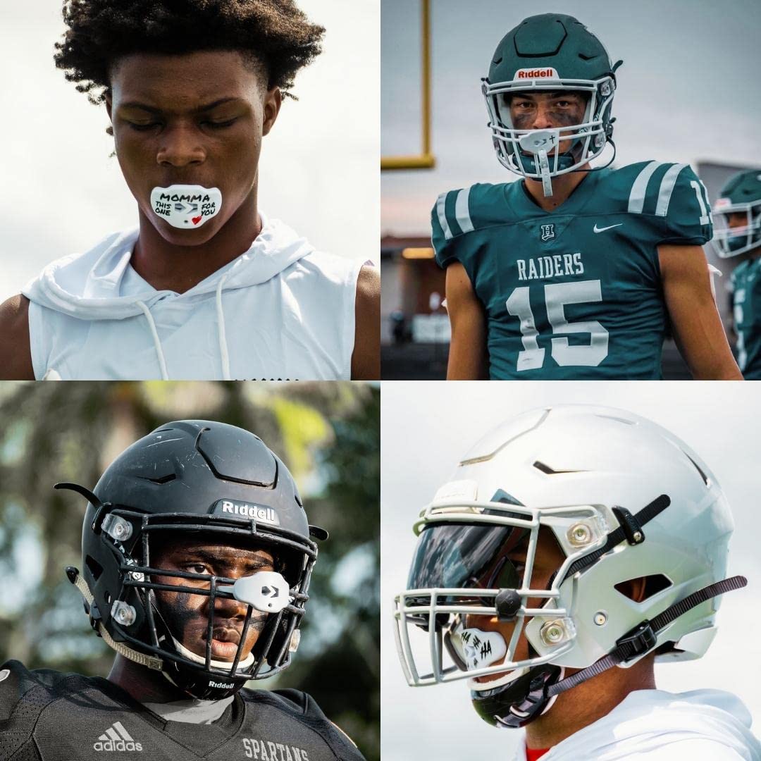 God First Football Mouthguard for Youth & Adults - Premium Silicone Lip & Teeth Protector - Comfortable Sports Mouthpiece for Football, Rugby, Boxing & Contact Sports