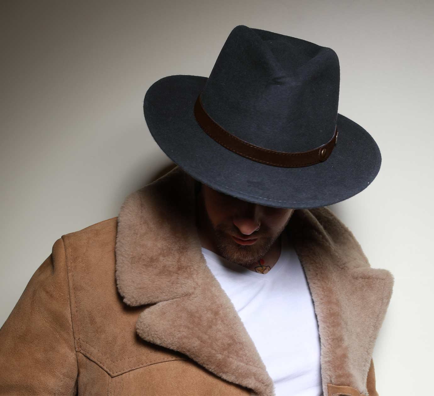 Classic Traveller II Wool Felt Fedora Hat - Water Repellent, Packable, Wide Brim for Men & Women - Perfect for Outdoor Adventures, Travel, and Fashion