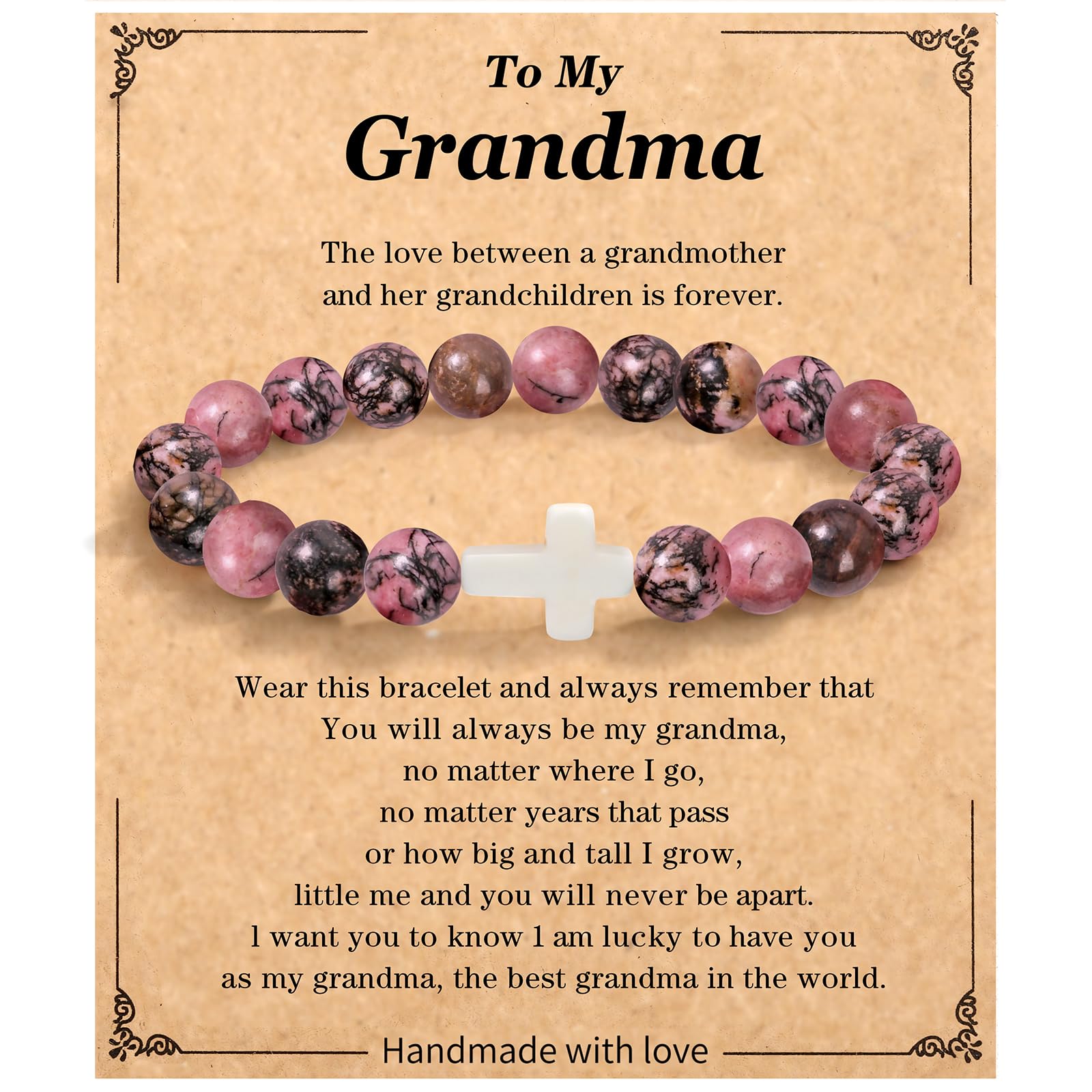 Christian Cross Bracelet for Women - Religious Easter Gifts, Inspirational Jesus Jewelry for Mom, Daughter, Sister, Grandma & Godmother - Perfect for Easter Basket Stuffers, Birthday & Faith-Based Occasions