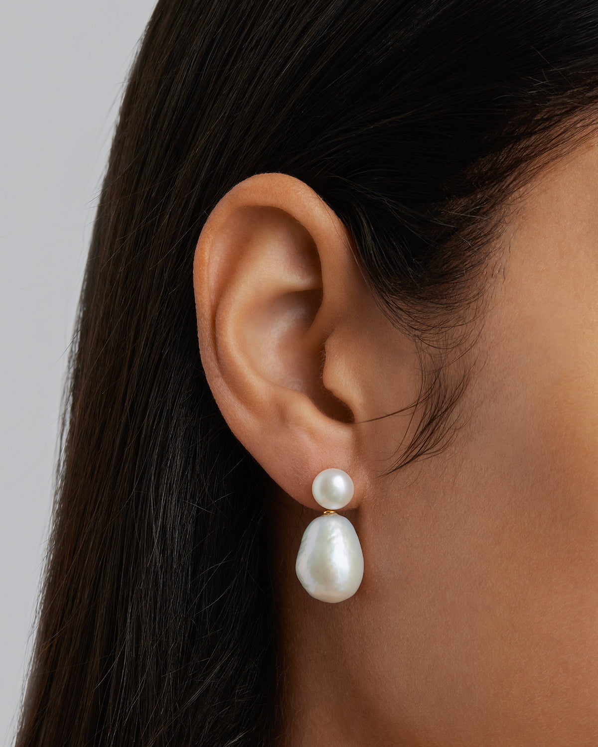 18k Gold Vermeil Pearl Drop Earrings for Women - Timeless Elegance for Weddings, Anniversaries & Special Occasions