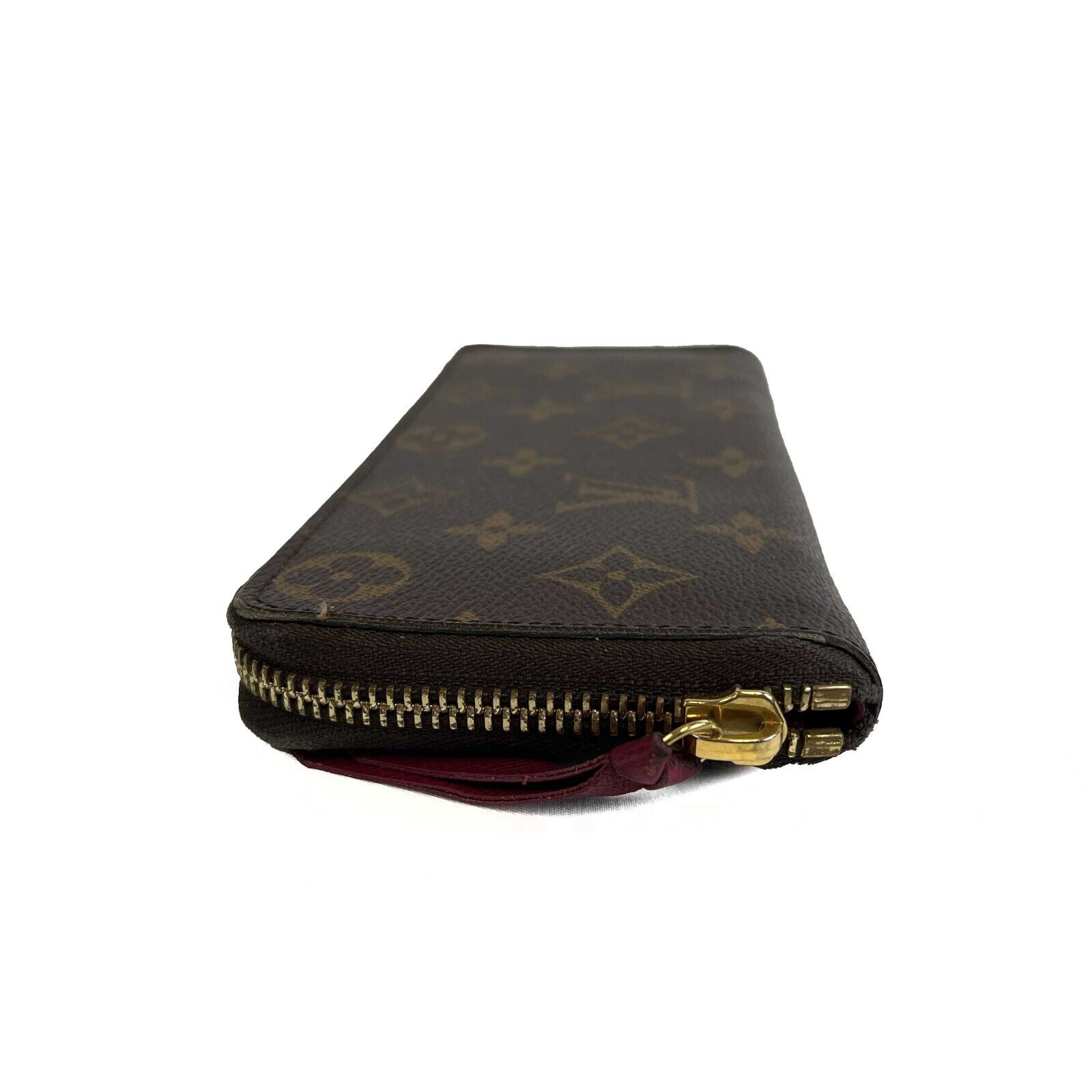 Louis Vuitton Clemence Wallet - Brown Monogram Zip Around Wallet for Women & Men | Luxury Leather Bifold Wallet with RFID Protection | Perfect for Travel, Business & Everyday Use