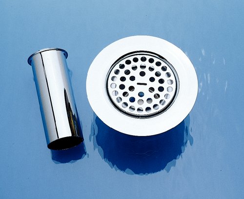 J-35-SSF-316 Type 316 Stainless Steel Sink Drain by Just Manufacturing - Durable Kitchen & Bathroom Plumbing Fixture for Residential & Commercial Use