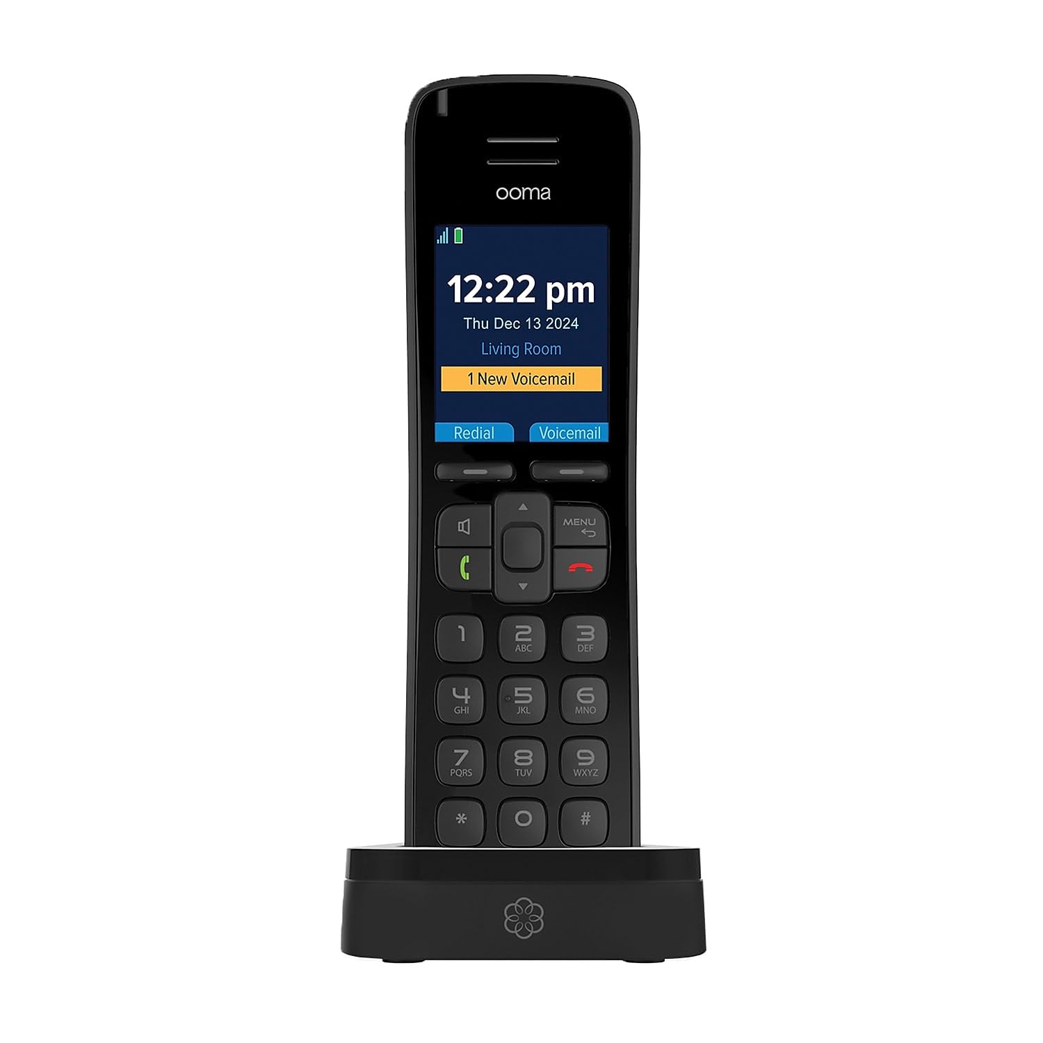 Ooma Telo VoIP Home Phone System with 3 HD3 Handsets - Unlimited Nationwide Calling, Mobile App, Robocall Blocker - Affordable Landline Replacement for Home & Small Business Use