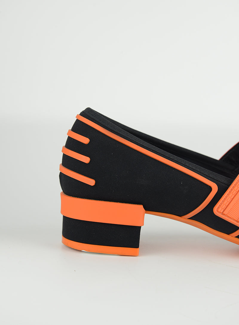 Dior Mary Jane Shoes Black & Orange - Size 38 | Elegant Women's Heels for Parties, Weddings & Formal Events
