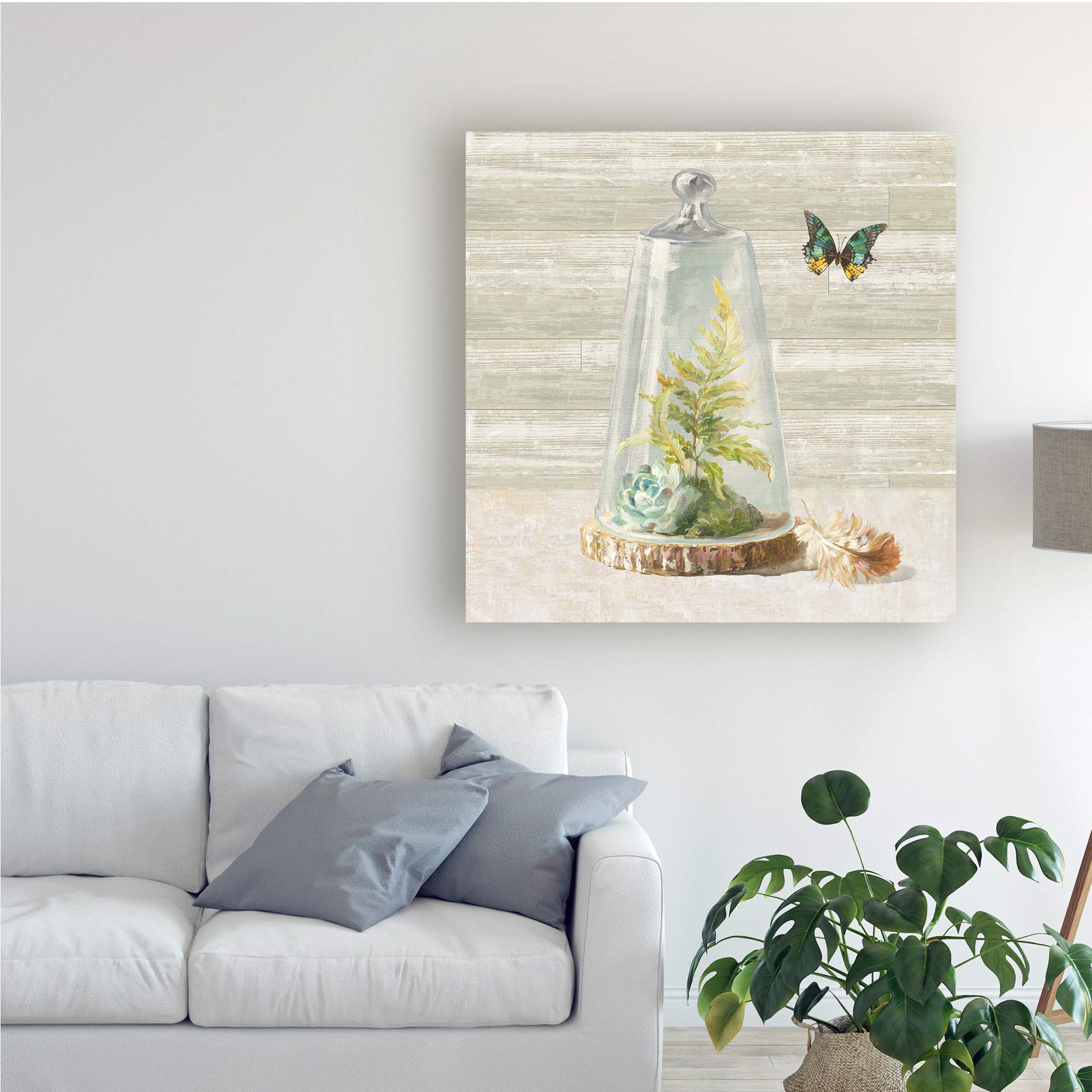 Danhui Nai Succulent Garden IV Fine Art Print - 18x18 Inches Wall Decor for Living Room, Bedroom & Office | Botanical Painting for Home & Office Decor