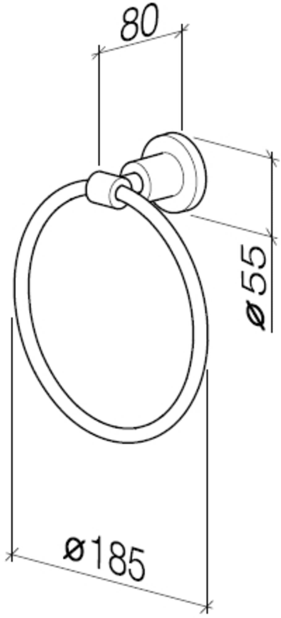 Dornbracht 83200892-00 Premium Stainless Steel Towel Ring - Bathroom Accessory for Modern & Luxury Home Decor