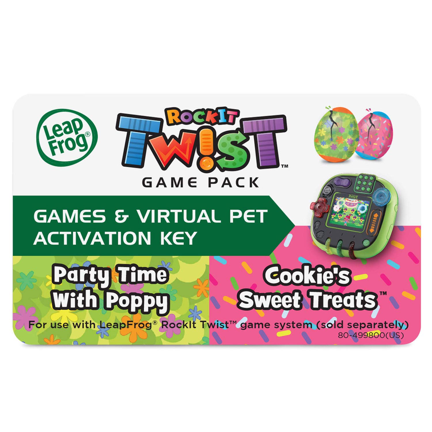 LeapFrog RockIt Twist Dual Game Pack - Trolls Party Time & Cookie's Sweet Treats Educational Learning Games for Kids | Interactive STEM Toy for Preschool & Kindergarten Classroom Activities