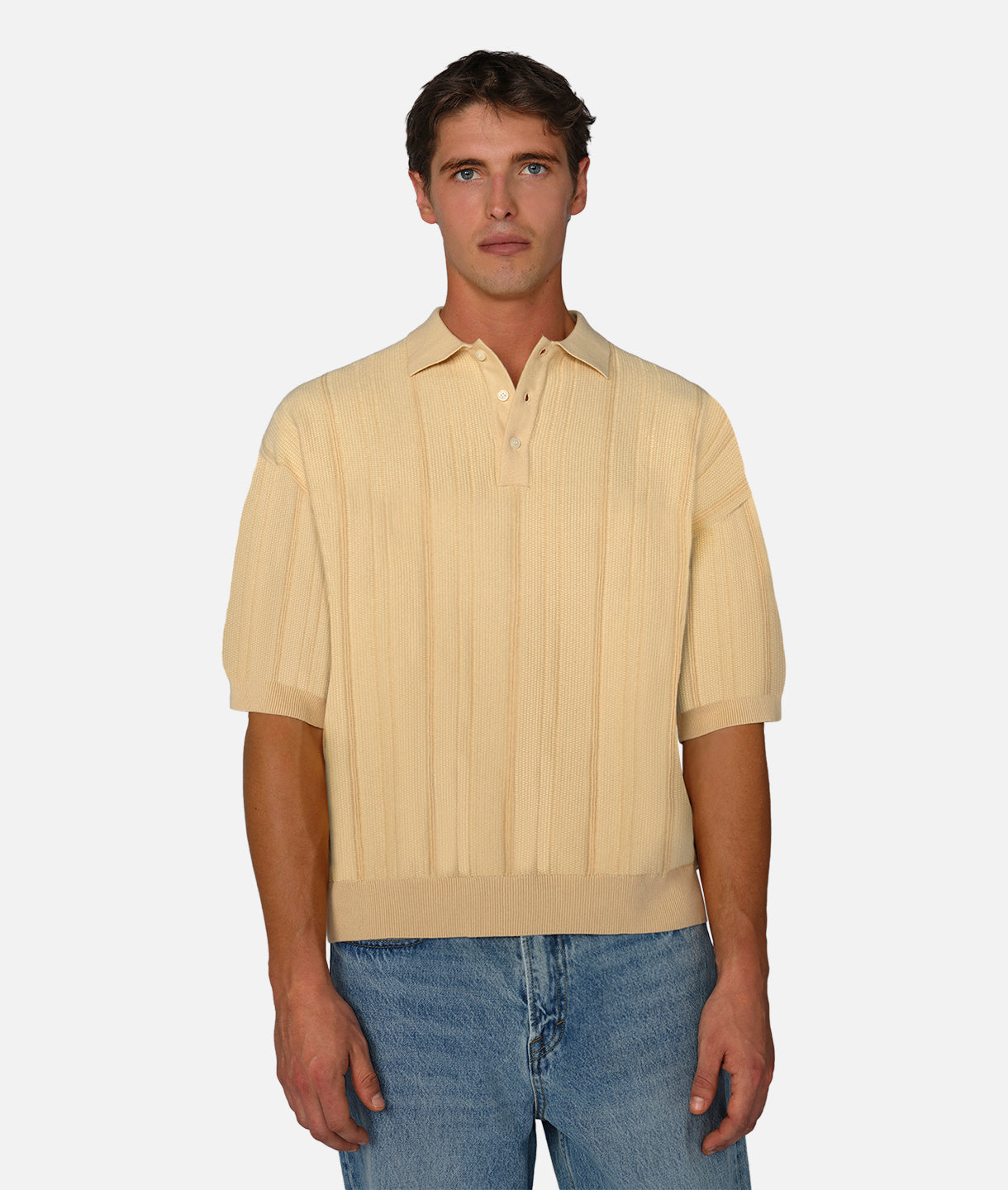 The Lisbon Polo Shirt for Men - Soft Cotton Comfort Fit Casual Tee - Apricot Color | Perfect for Office, Golf & Summer Outings
