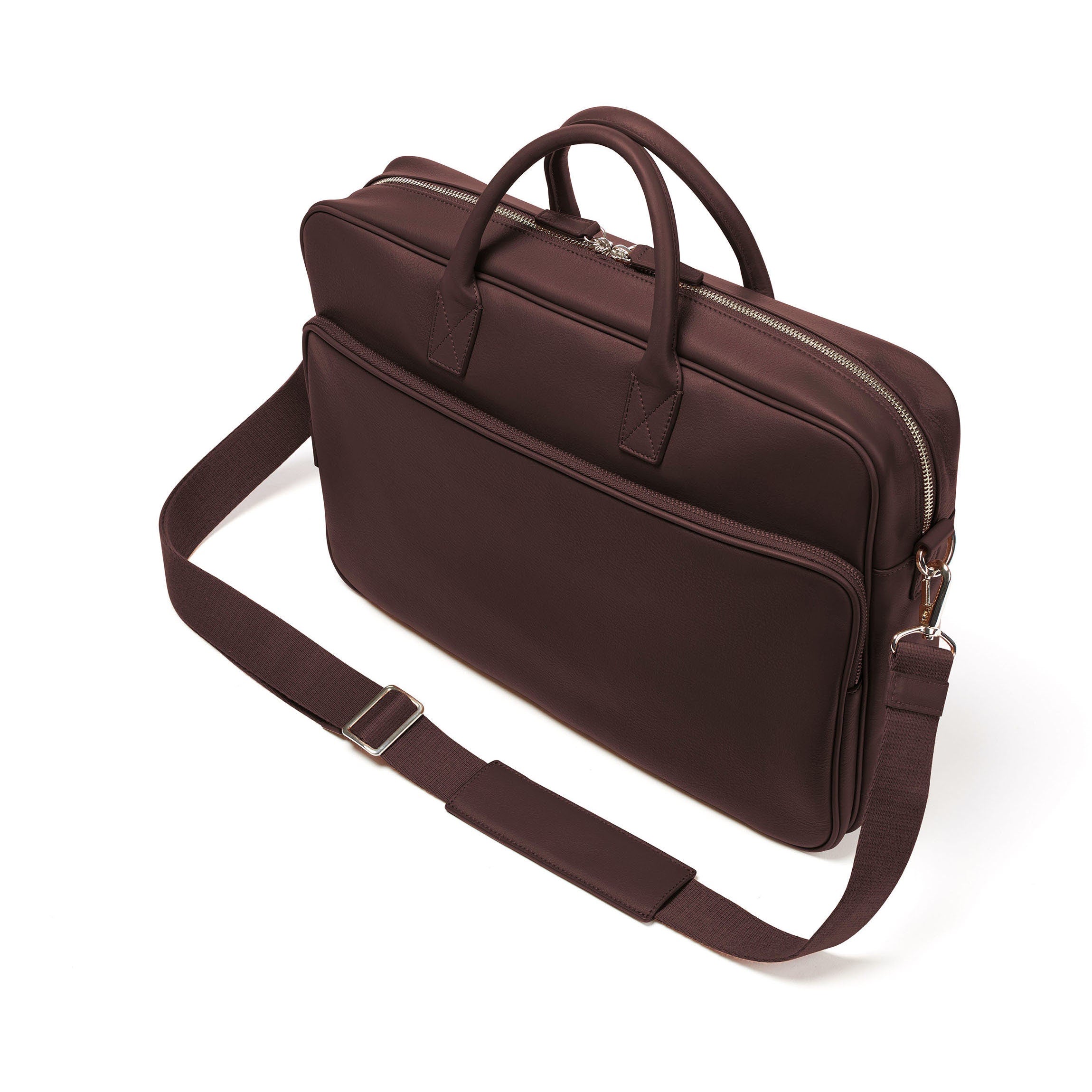 Premium Henderson Leather Laptop Briefcase for Business Professionals - Stylish Brown Office Bag for Men & Women - Perfect for Work, Travel & Business Meetings