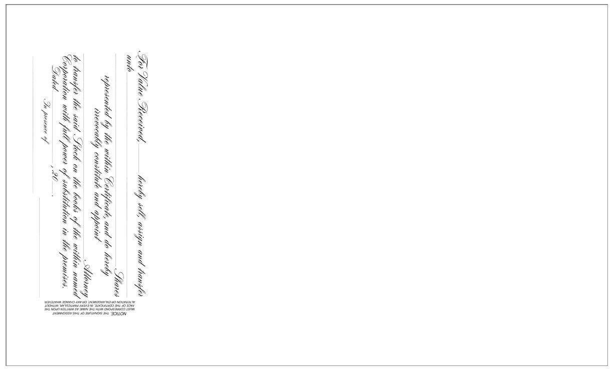 Goes 722 Stock Certificate with Shares Text - Pack of 100 Blank Certificates for Corporate Records, Business Documentation & Collectible Memorabilia