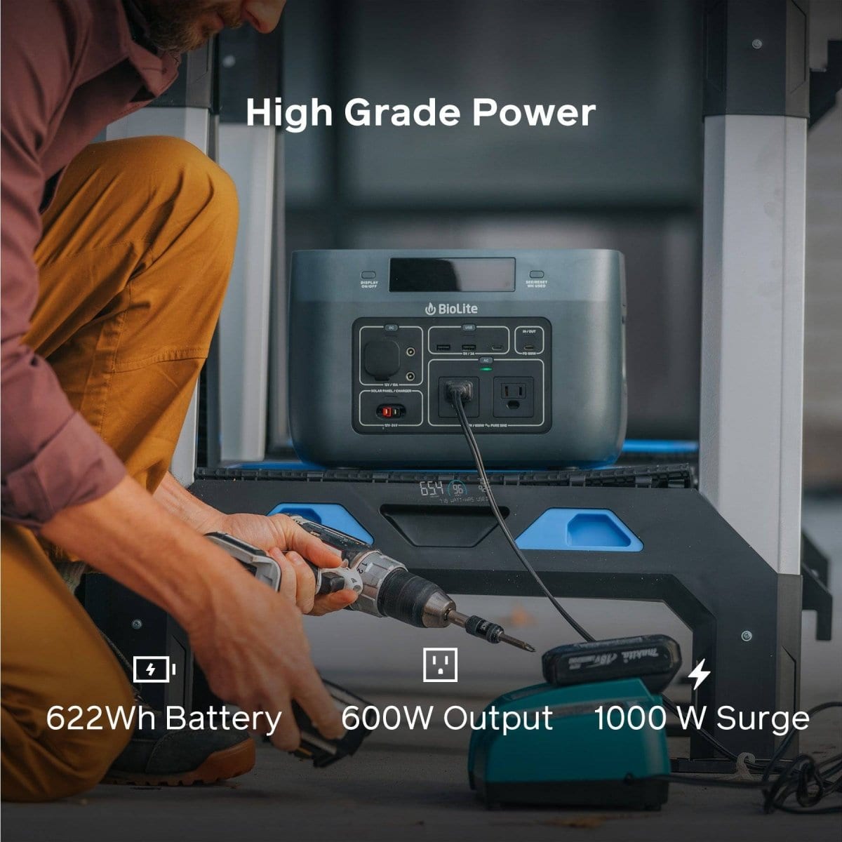 600W Portable Solar Generator Kit - Reliable Off-Grid Power for Camping, Emergencies & Home Backup