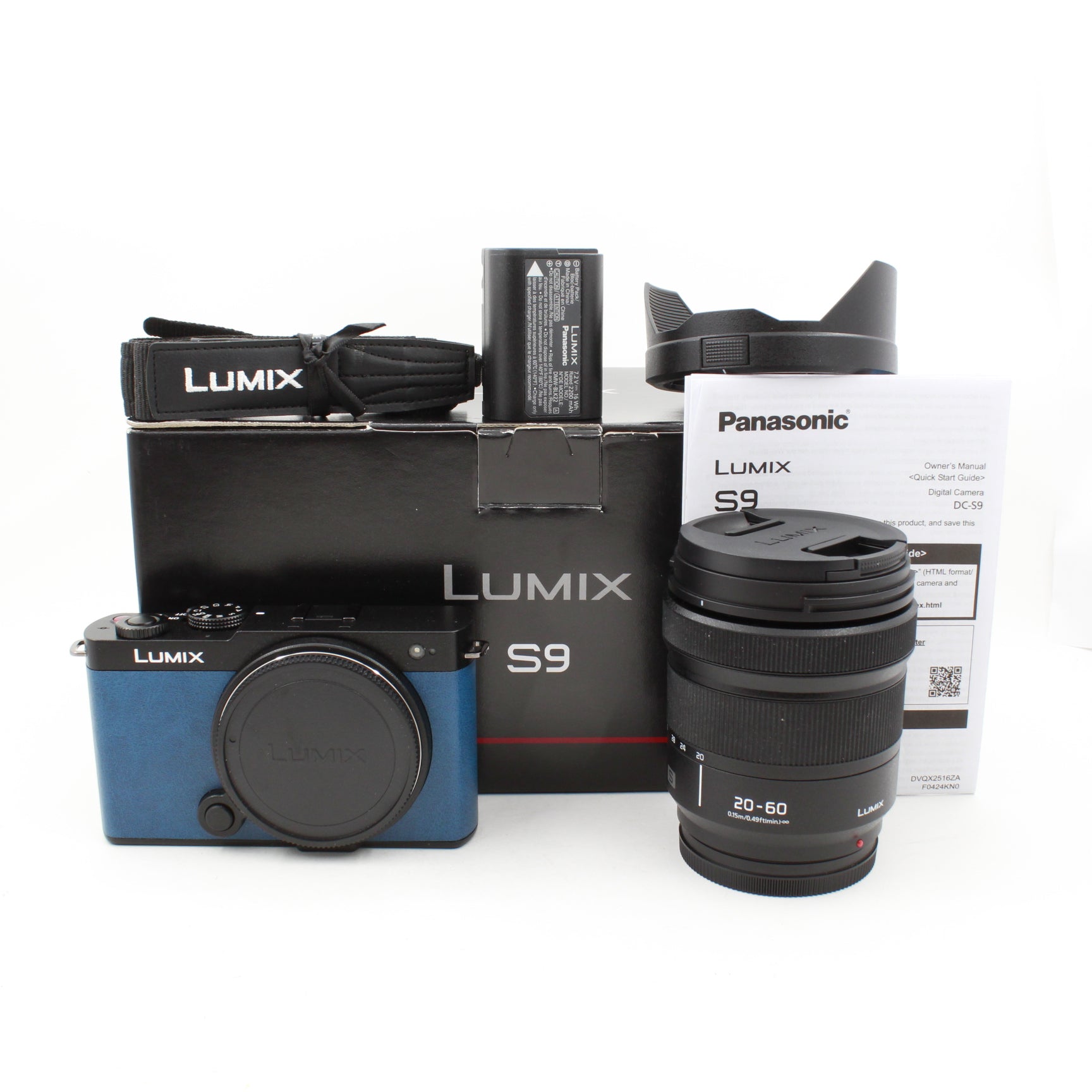 Panasonic Lumix S9 Mirrorless Camera with 20-60mm f/3.5-5.6 Lens (Night Blue) - Open Box Excellent Condition | Perfect for Travel Photography, Vlogging & Street Shooting