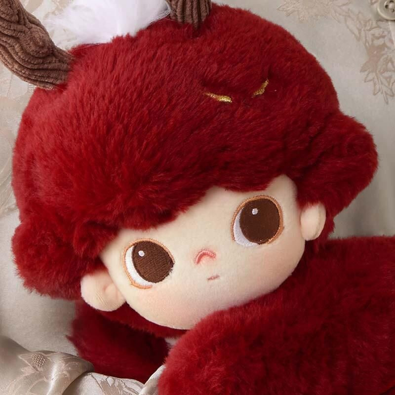 DIMOO Auspicious Animal Plush Stuffed Cotton Doll - Cute Soft Collectible Toy for Home Decor, Gift, and Cuddling