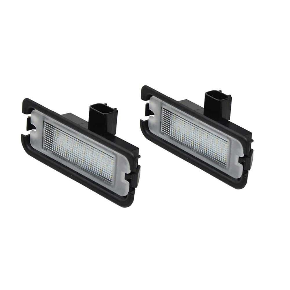 2Pcs LED License Plate Lights for Ford Mustang 2015-2019 - Super Bright SMD Xenon White LED Bulbs, Error Free, Easy Installation - Perfect for Night Driving & Enhanced Vehicle Appearance