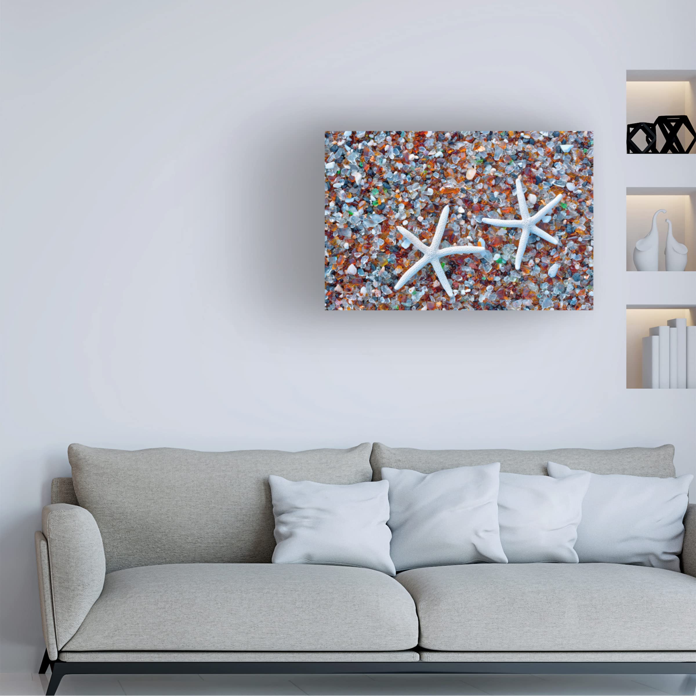 Dennis Frates Beach Treasures 1 Canvas Wall Art Print - Coastal Decor for Living Room, Bedroom & Office - Seascape Painting for Beach House & Vacation Home Decor