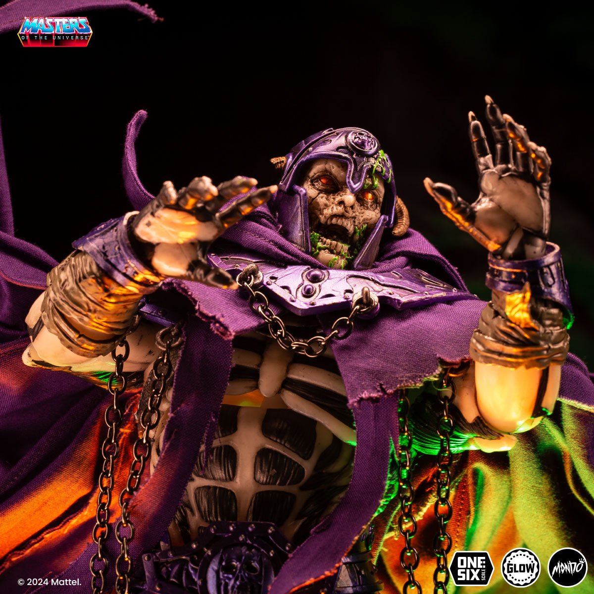 Masters of the Universe Scare Glow Deluxe 1/6 Scale Action Figure - Timed Edition Collectible for Display & Role Play | Perfect for Fans, Collectors, and Home Decor