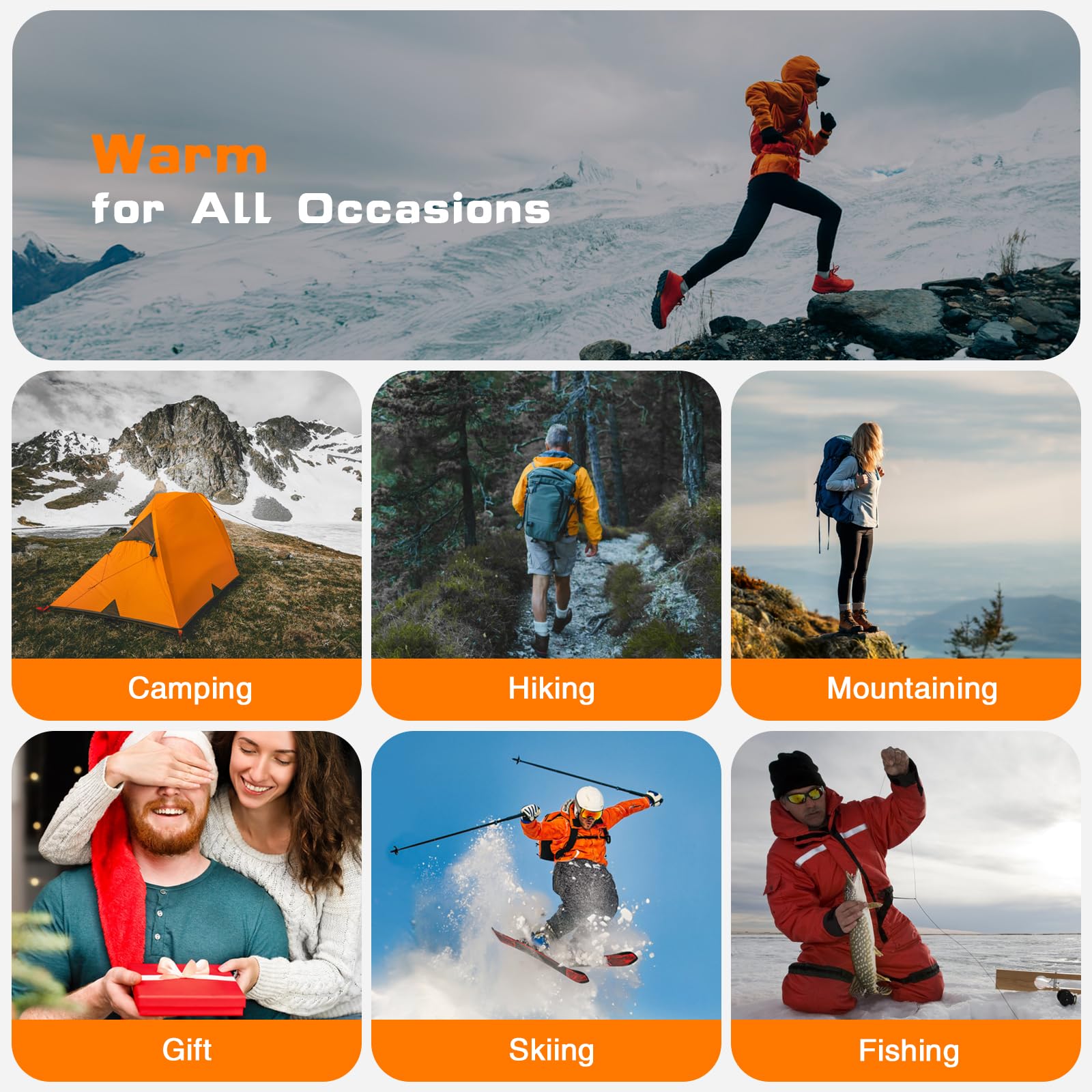 XINSONYUELL Heated Vest for Men & Women - Electric Winter Heating Vest with Smart Warming Technology (Battery Not Included) | Perfect for Outdoor Activities, Hiking, Camping & Cold Weather Commutes