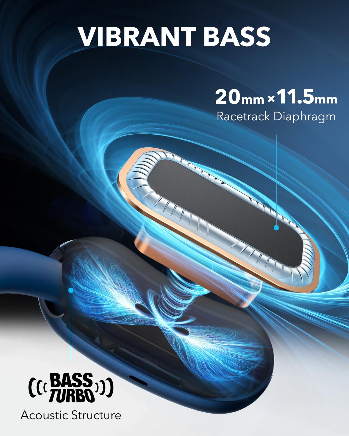 Anker Soundcore AeroFit 2 Open-Ear Bluetooth Headphones - Wireless Sports Headphones with 42H Playtime, Hi-Res Audio, Rich Bass, AI Clear Calls, IP55 Waterproof, Adjustable Ear Hooks & Travel Case - Perfect for Running, Gym Workouts & Outdoor Activities
