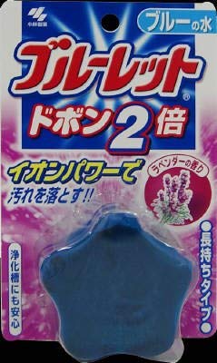 Kobayashi Pharmaceutical Bluelet Dobon Double Lavender Fragrance Blue Water - 24 Piece Set | Long-Lasting Air Freshener for Home, Office & Car | Eliminates Odors & Creates Relaxing Atmosphere