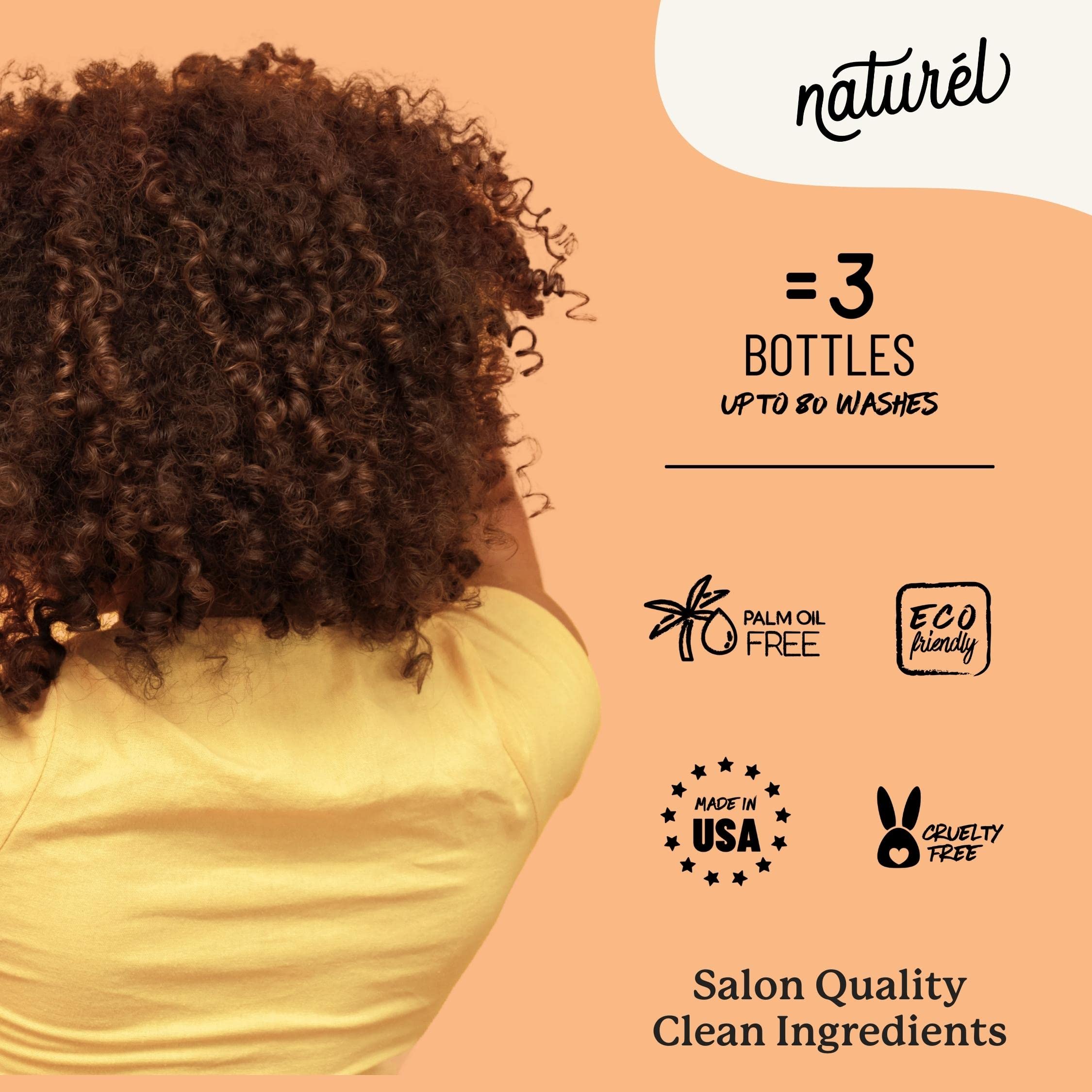 **Natural Relax Moisturizing Shampoo & Conditioner Set with Argan Oil & Colloidal Oatmeal for Curly, Wavy, Dry, Frizzy Hair - Vegan, Sulfate-Free, Made in USA | Hydrating Hair Care for Daily Use & Salon-Like Results**