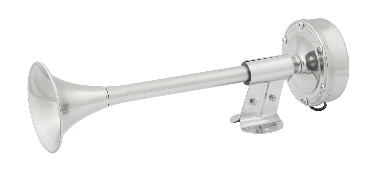 Marinco 12V Heavy Duty Trumpet Electric Horn for Trucks, Boats & Emergency Vehicles - Loud 150dB Sound, Weatherproof Design
