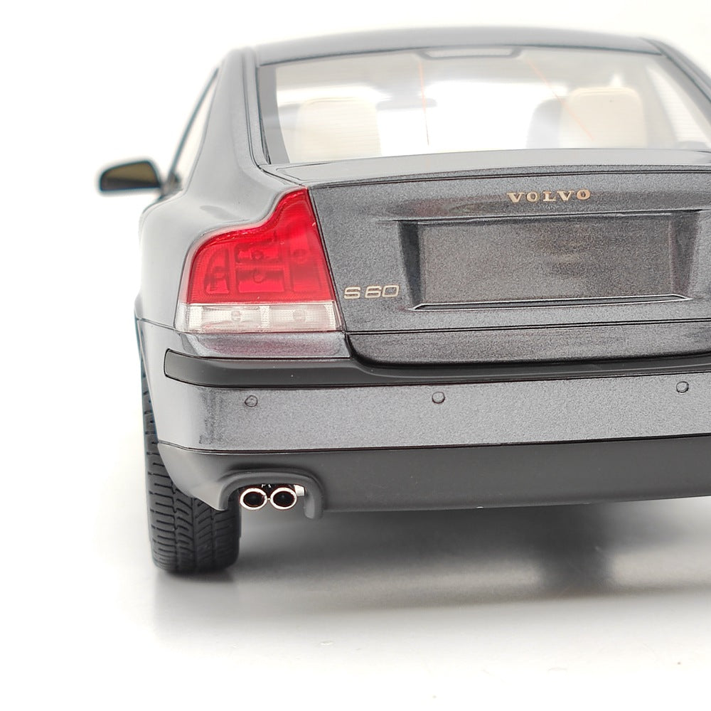1/18 Scale Volvo S60 R 2003 Grey Metallic Resin Model Car - DNA Collectibles DNA000107 - Perfect for Car Enthusiasts, Collectors & Home Office Decor