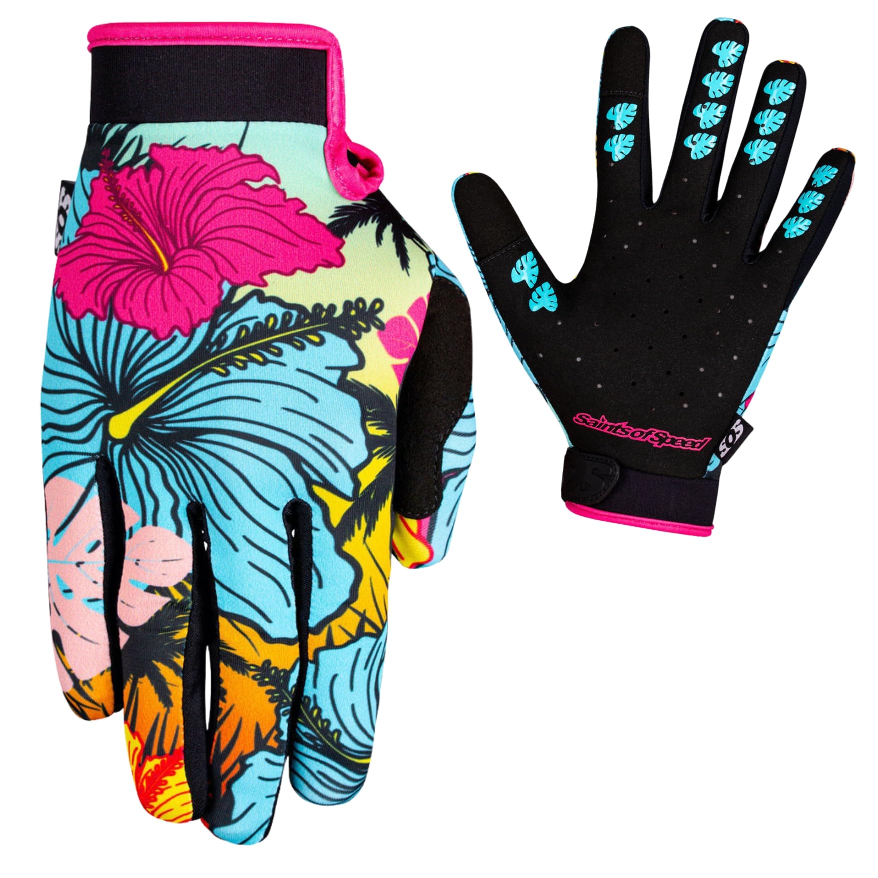 **Saints of Speed Dirt Bike Gloves - Aloha Motocross, Mountain Bike, Motorcycle, BMX, Jetski, Racing & Touchscreen Compatible (X-Large) - Perfect for Off-Road, Track & Adventure Riding**    或    **Saints of Speed Dirt Bike Gloves - Motocross, Mountain Biking, Motorcycle, BMX & Racing Gloves with Touchscreen Compatibility (X-Large) - Ideal for Off-Road, Track & Extreme Sports**