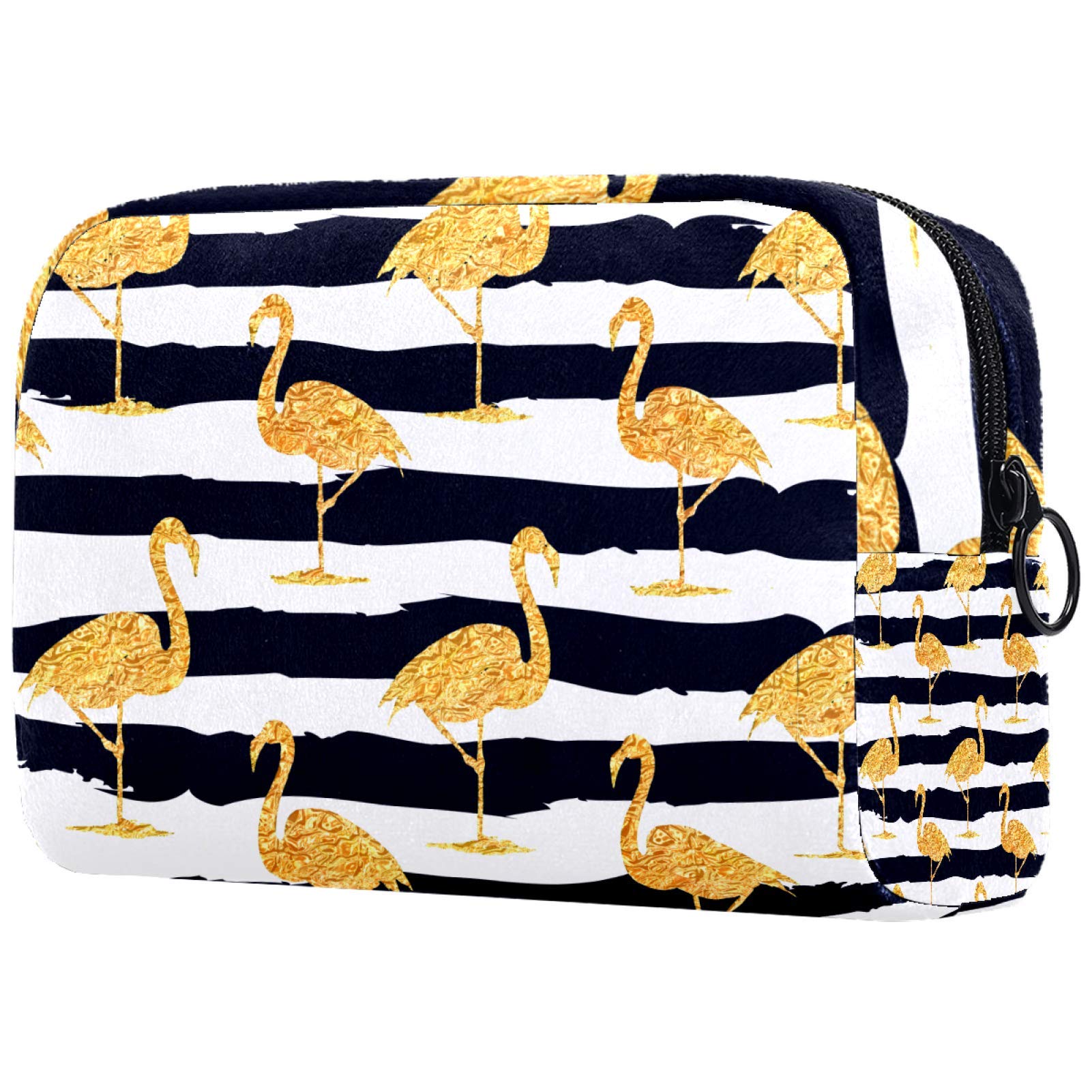 Women's Flamingo Cosmetic Bag - Waterproof Travel Toiletry Organizer for Makeup & Essentials