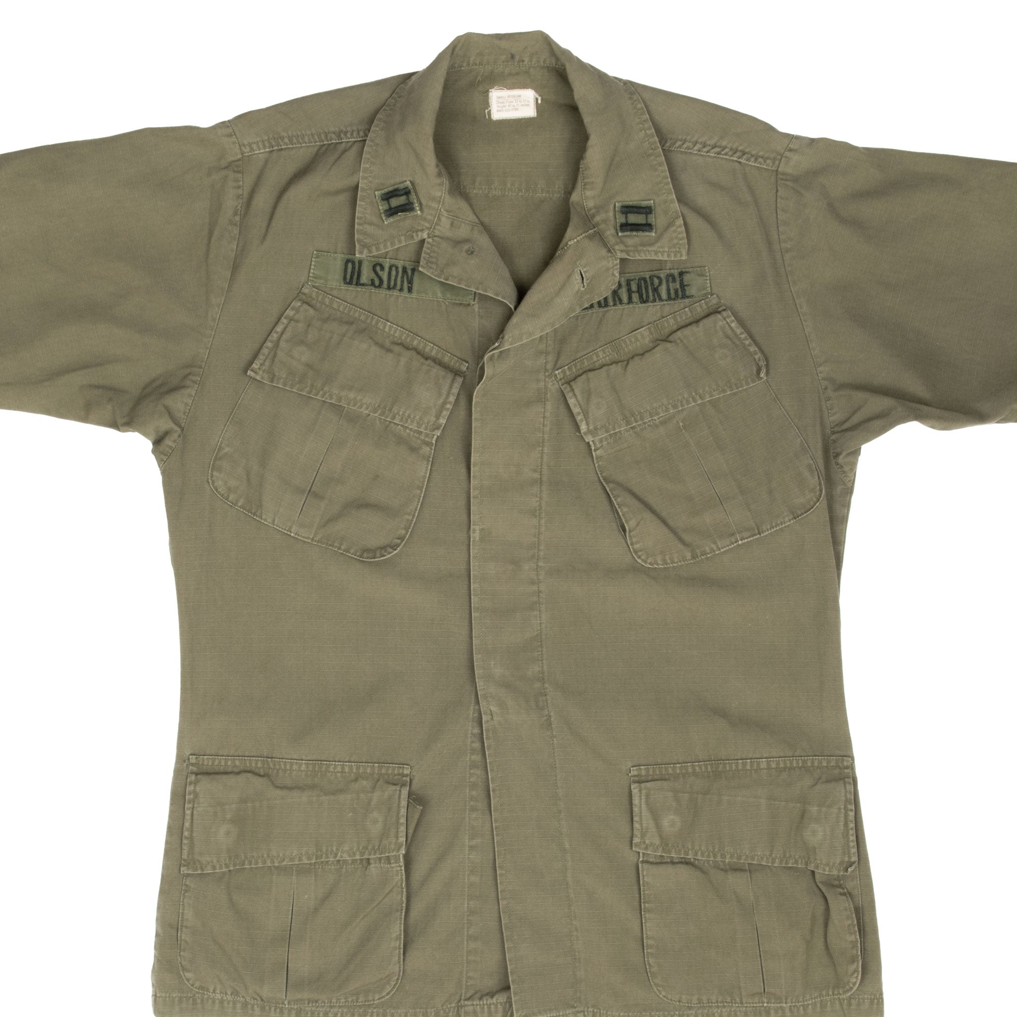 Vintage USAF Air Force Combat Jacket - Ripstop Fabric - 1968 Vietnam War Era - Small Regular Size - Military Surplus & Outdoor Adventure Gear