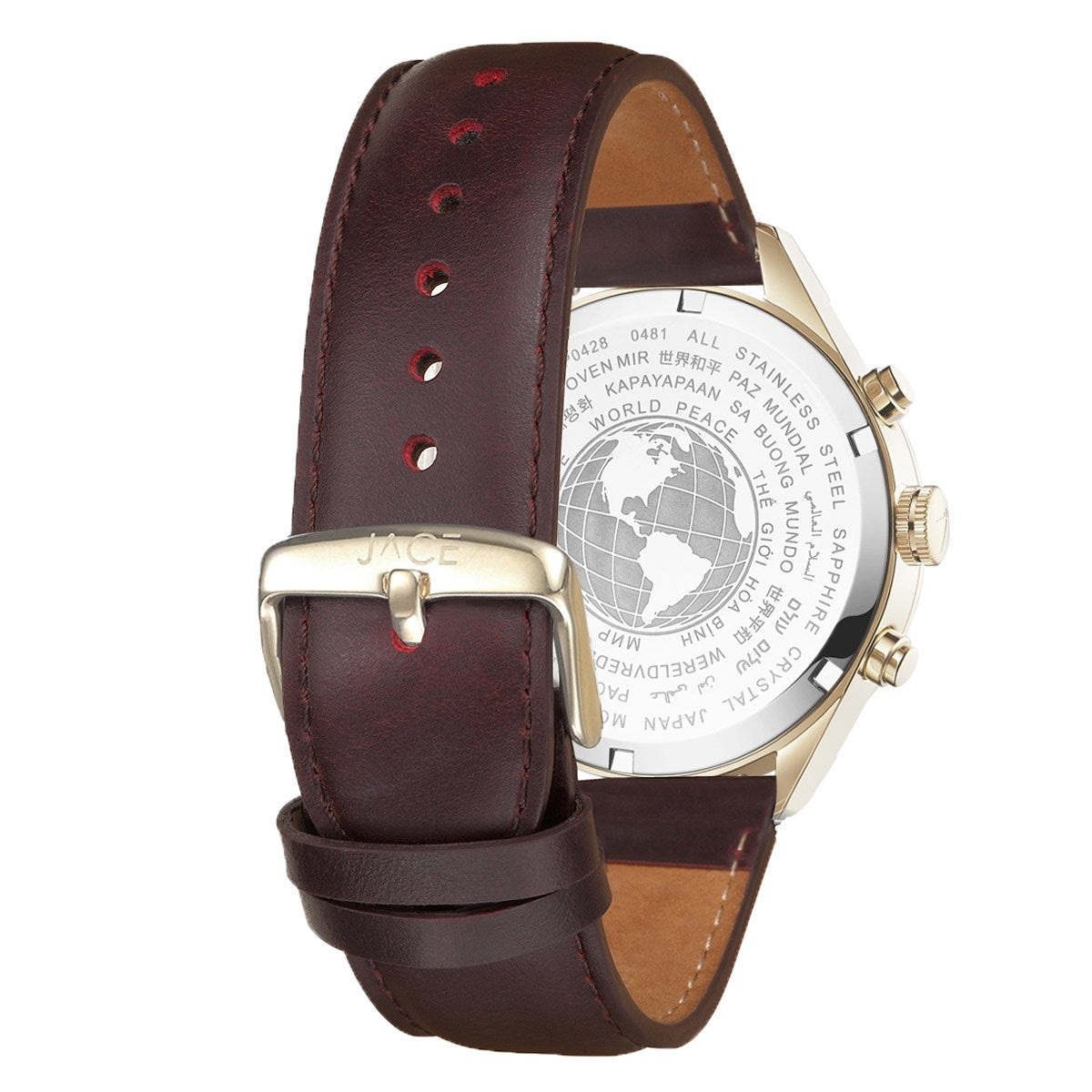 Bangkok Men's Leather Band Chronograph Watch - Stylish Analog Wristwatch for Business, Casual & Formal Occasions