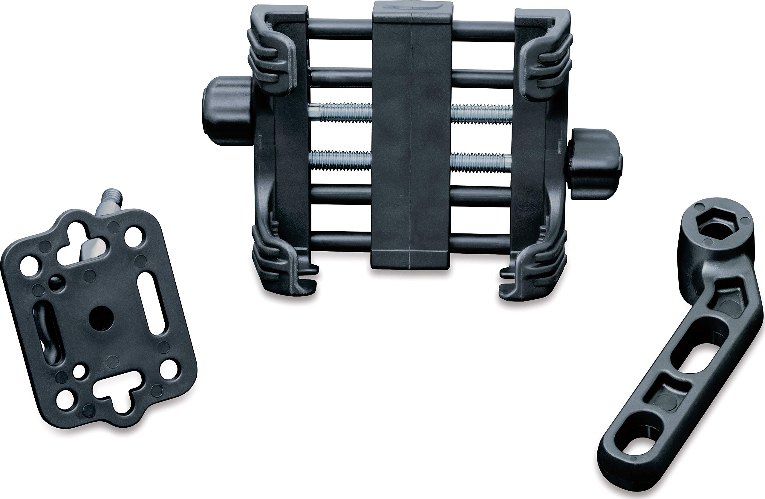 Kuryakyn 1676 Motorcycle GPS & Phone Holder - Black Large Clutch/Brake Perch Mount Tech-Connect Cradle for Smartphones & Navigation Devices | Perfect for Adventure Riding & Commuting