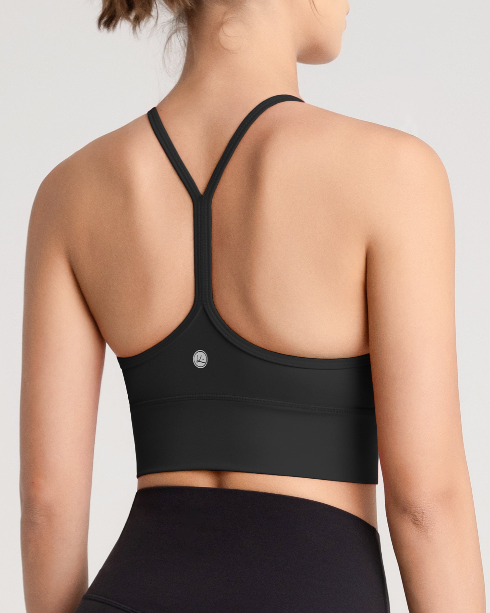 Flow Y Padded Sports Bra - High Support Workout Bra for Women - Perfect for Yoga, Running & Gym Training