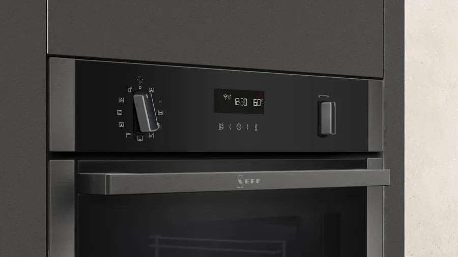 Neff 60cm Built-In Pyrolytic Oven N50 B6ACM7AG0A - Self-Cleaning Electric Oven for Modern Kitchens | Perfect for Baking, Roasting & Family Cooking