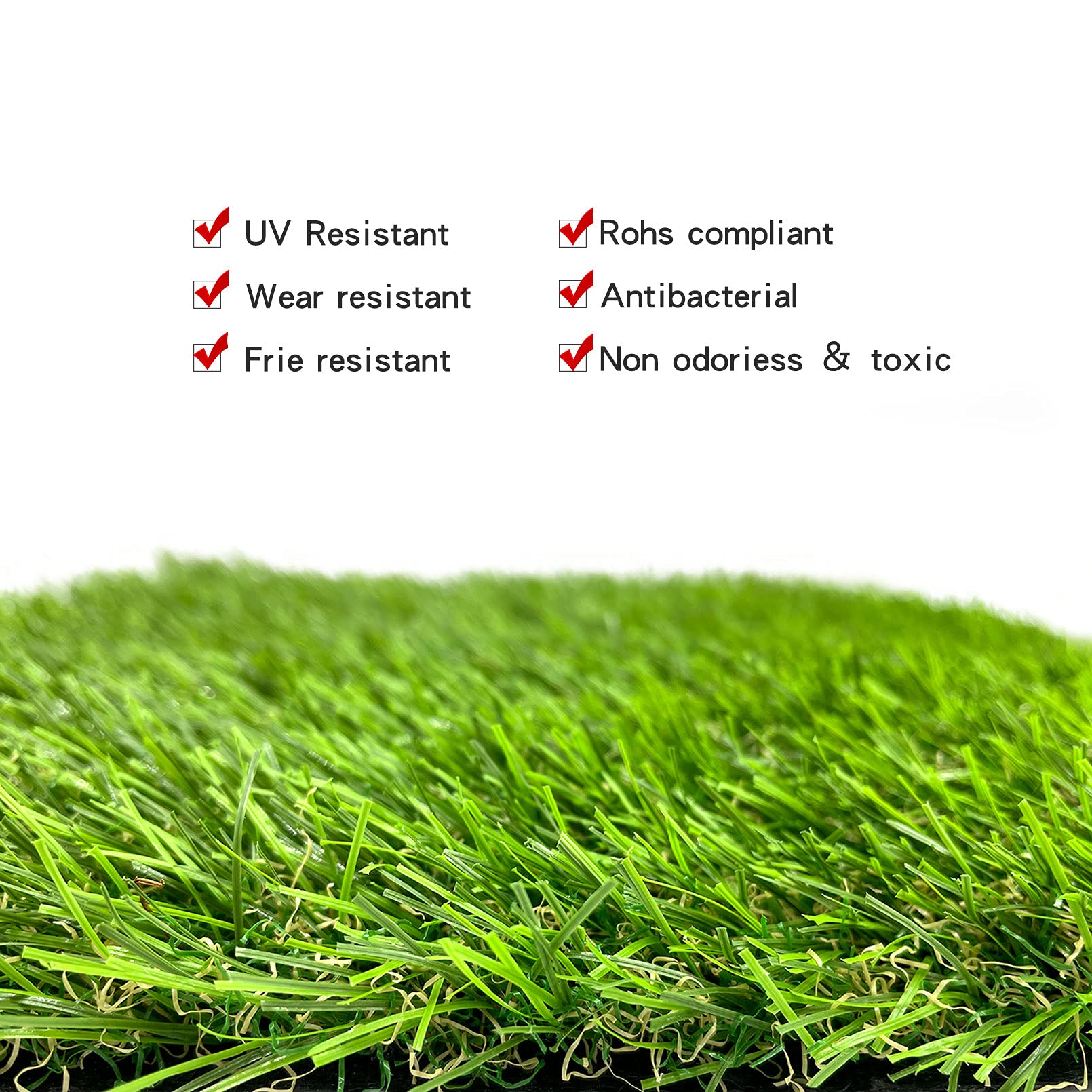 PINVNBY Washable Chicken Nesting Box Pads - 6 Pack Reusable Hen Nest Bedding with Artificial Grass Mat - 12x12x0.78 Inch Synthetic Turf for Chicken Coop, Garden, Lawn - Indoor/Outdoor Use - Perfect for Poultry Comfort & Easy Cleaning