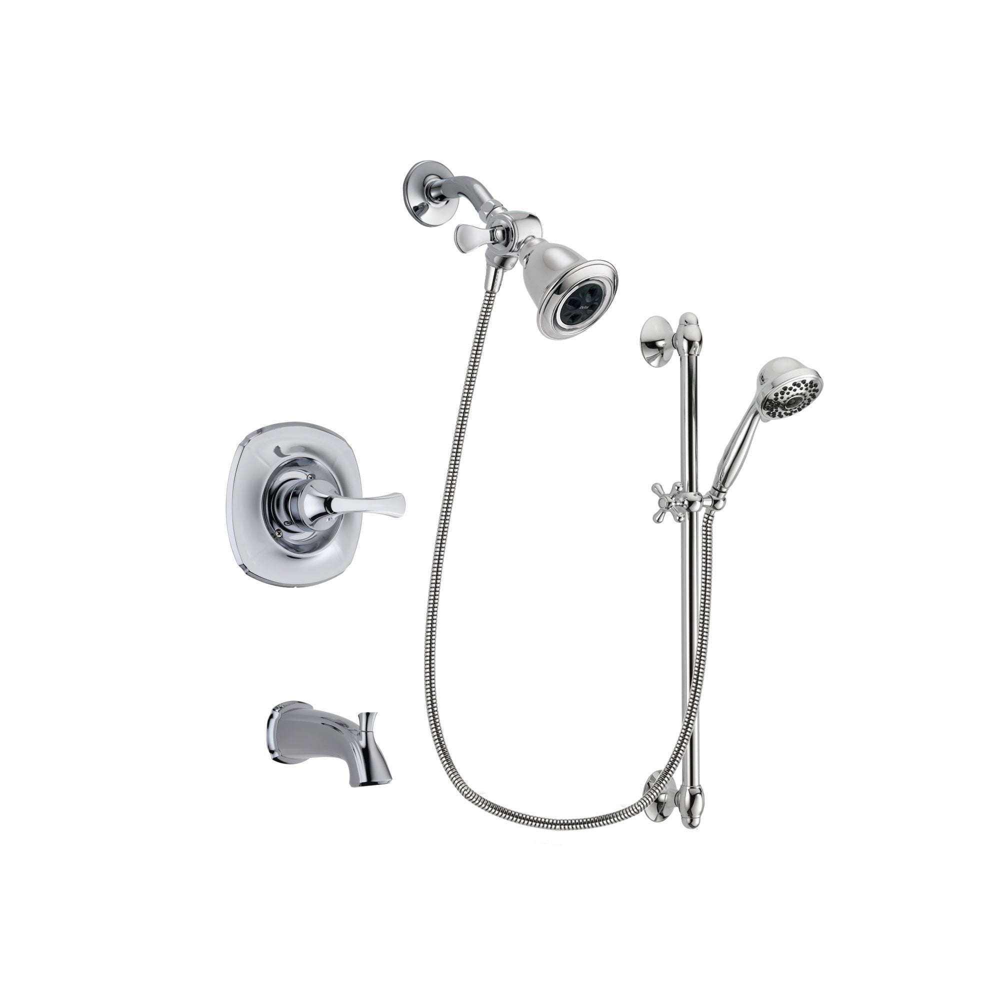 Delta Addison Chrome 3-Handle Tub and Shower Faucet System with Hand Shower DSP0611V - Perfect for Bathroom Renovation & Spa-Like Shower Experience