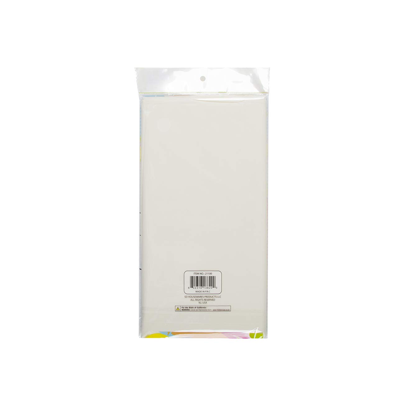 Heavy Duty Disposable Plastic Tablecloths for Rectangle Tables, 12 Pack - 54