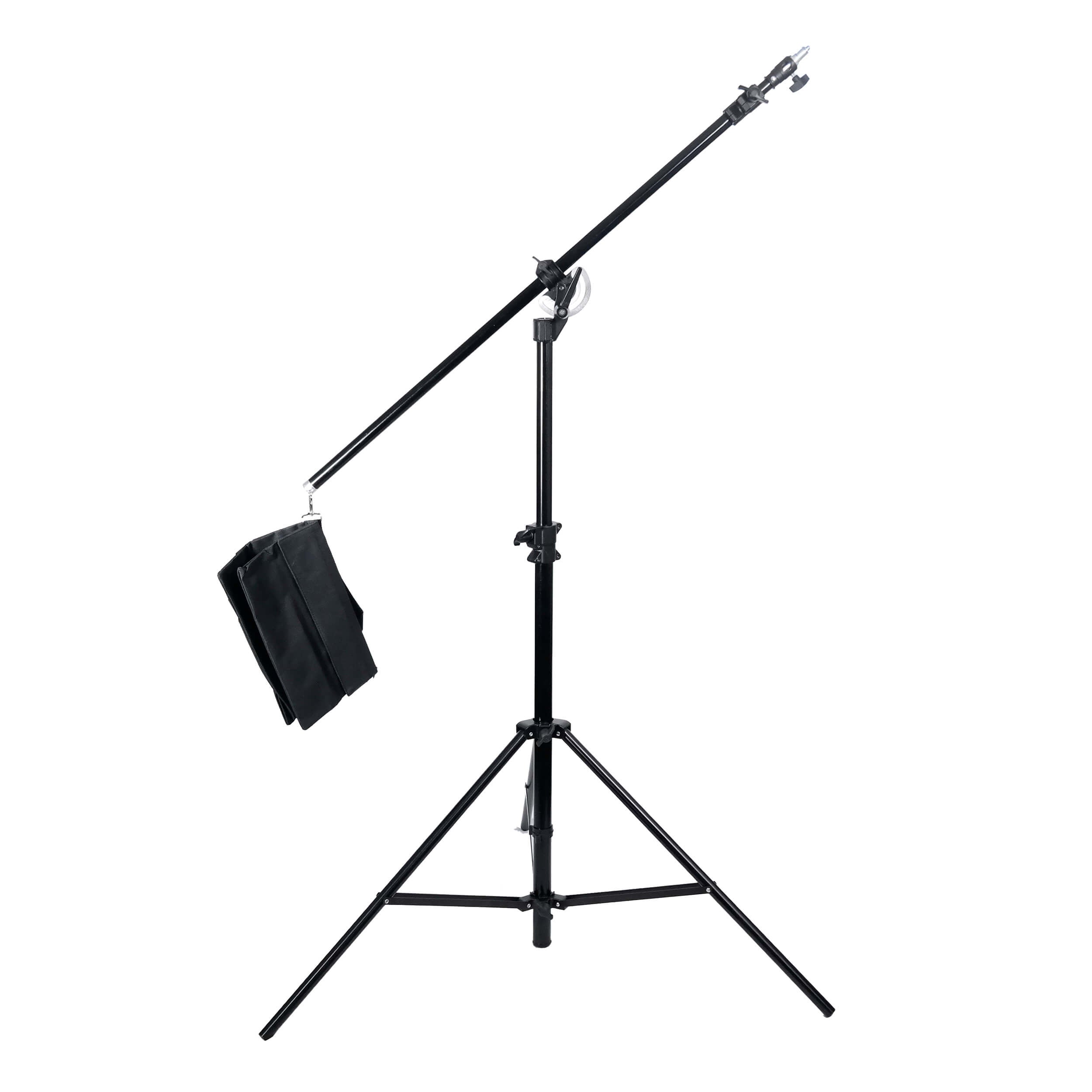 Adjustable Reclined Combi Boom Stand with Heavy-Duty Caster Wheels - Perfect for Studio Recording, Podcasting & Live Performances