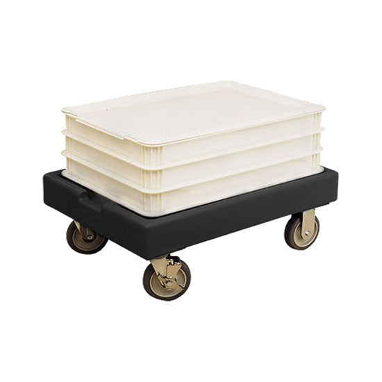 Cambro CD1826PDB110 Black Pizza Dough Box Camdolly - 300 lb Capacity | Commercial Kitchen, Bakery & Food Storage Solution