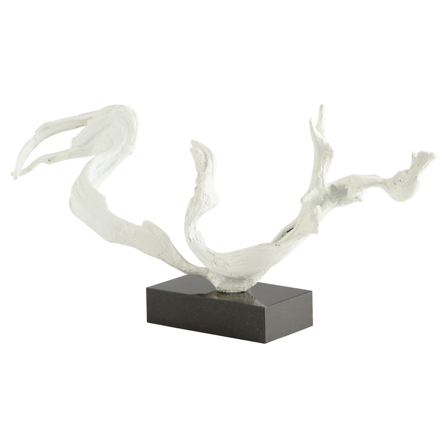 Cyan Design 11440 Lorelei Sculpture - Elegant White & Black Home Decor Statue for Living Room, Bedroom, or Office
