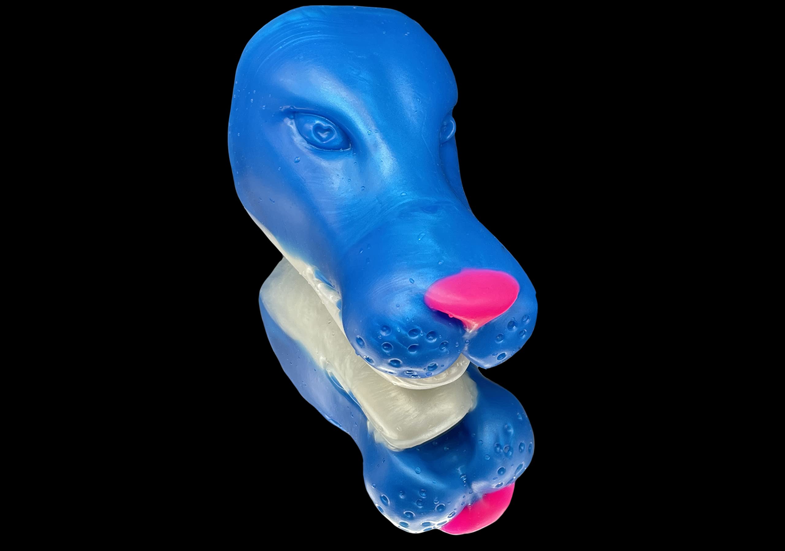 Premium Platinum Silicone Lioness Leelu Fantasy Masturbator - Large Size Adult Sex Toy (Blue & White) for Enhanced Pleasure & Solo Play - Perfect for Discreet Home Use & Fantasy Roleplay