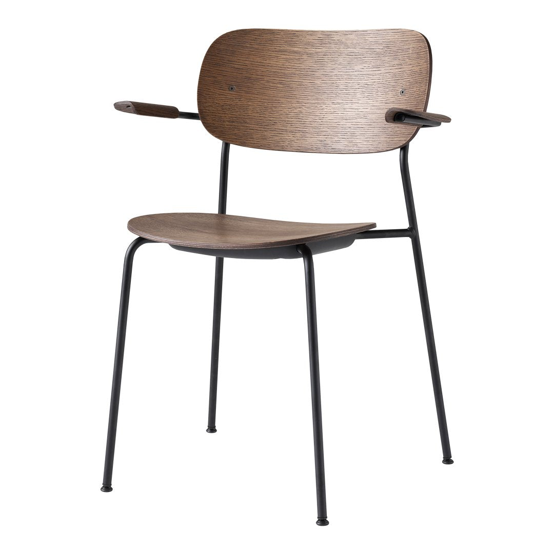 Modern Wooden Dining Chair with Armrests - Comfortable & Stylish for Kitchen, Dining Room, or Breakfast Nook