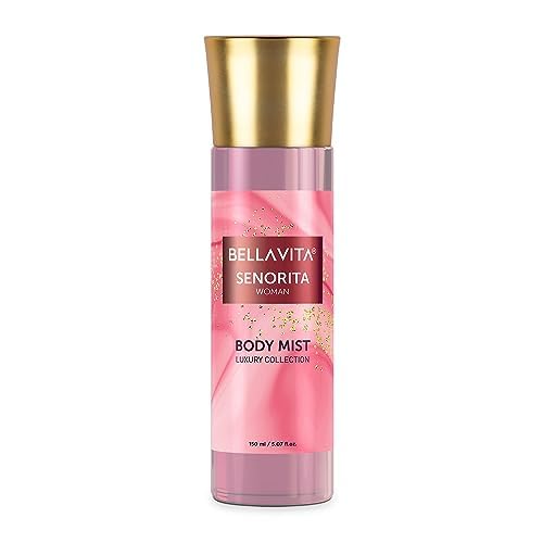 Prime Craft Luxury Senorita Women's Body Spray Mist - Floral & Pomegranate Perfume with Refreshing Mint, Long Lasting Fragrance, 150ml - Perfect for Daily Wear, Date Nights & Special Occasions