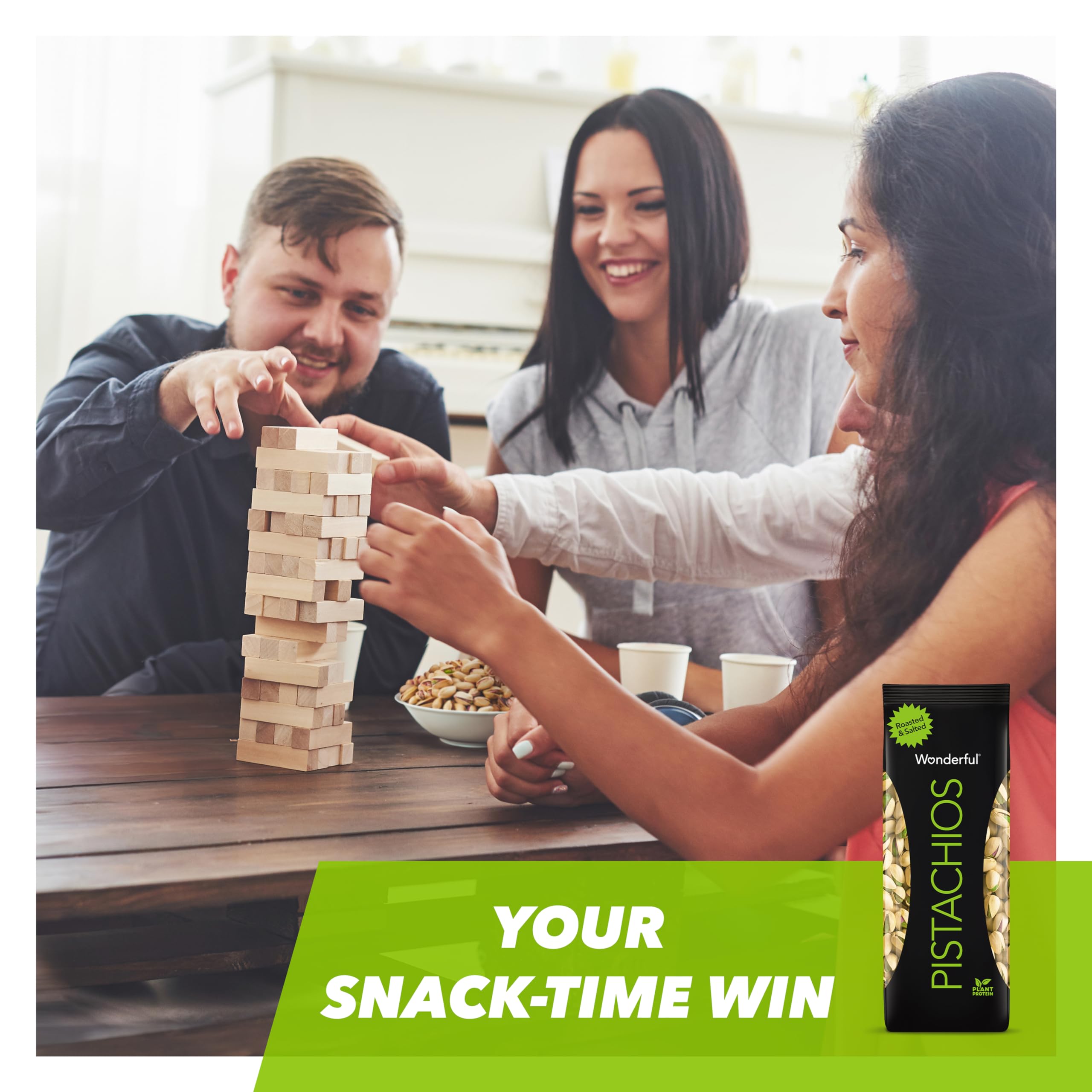 Wonderful Pistachios In Shell - Roasted & Salted Nuts, 32oz (2lb) Bulk Bag | High Protein Snack, Gluten Free, Healthy Snacks for Weight Loss | Perfect for Office, Gym, Hiking & Movie Night Snacking