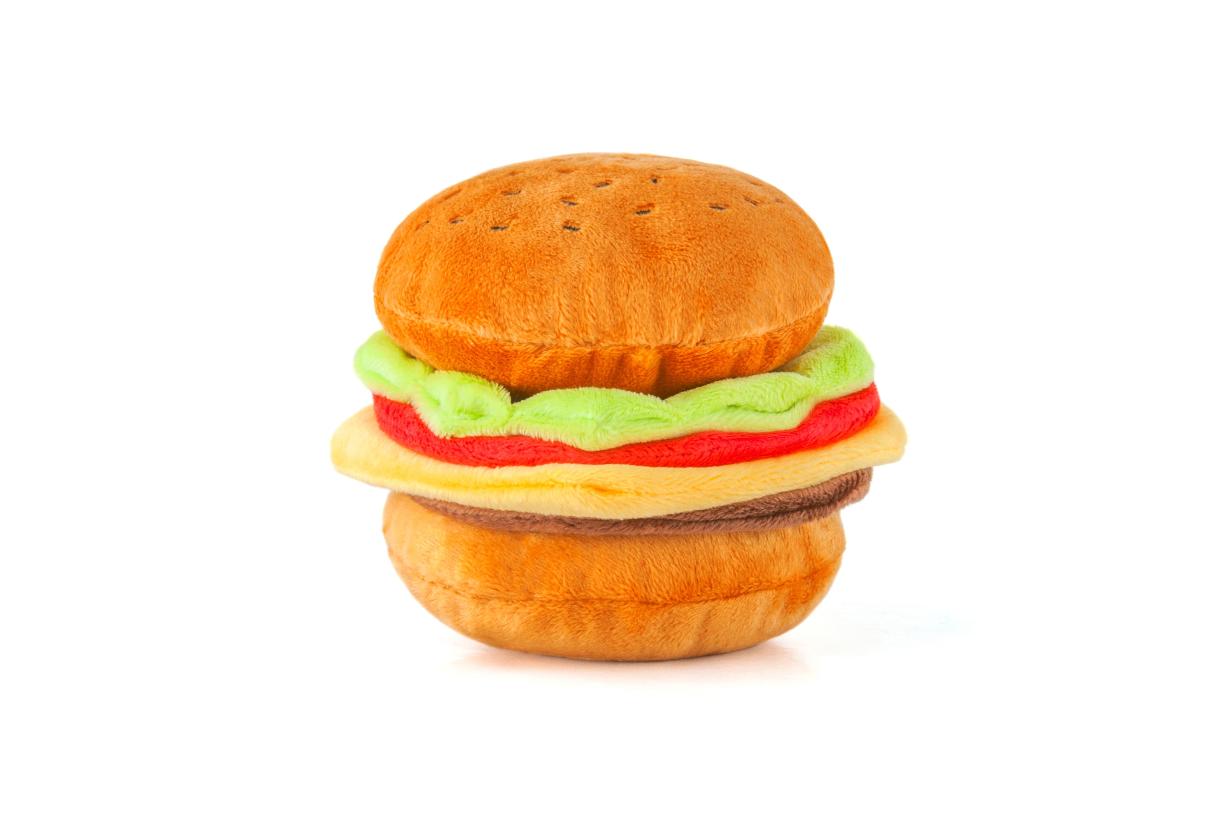 American Classic® La Hamburguesa Plush Dog Toy - Soft & Durable Chew Toy for Small & Large Dogs - Perfect for Playtime, Training & Cuddling