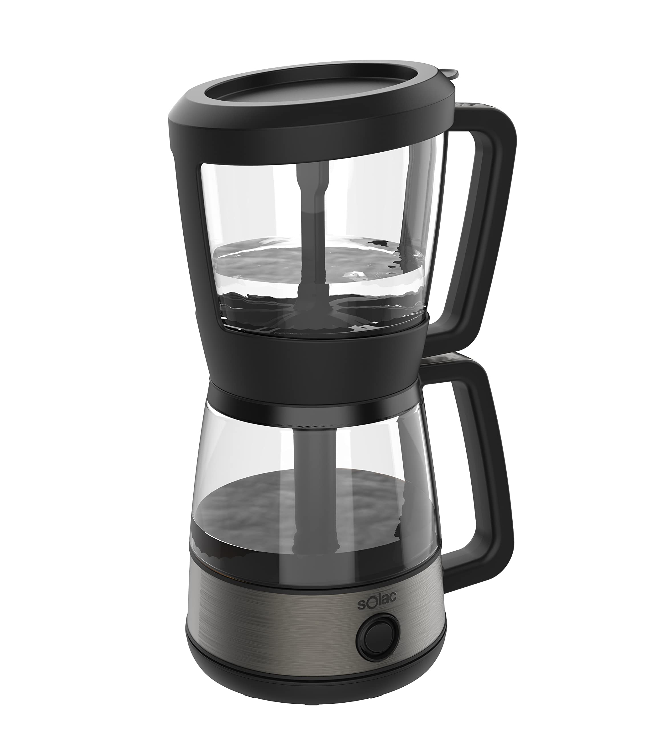 Premium 3-in-1 Siphon Coffee Maker & Tea Brewer with Vacuum Technology - 30oz Stainless Steel Water Boiler for Home, Office & Cafe Use