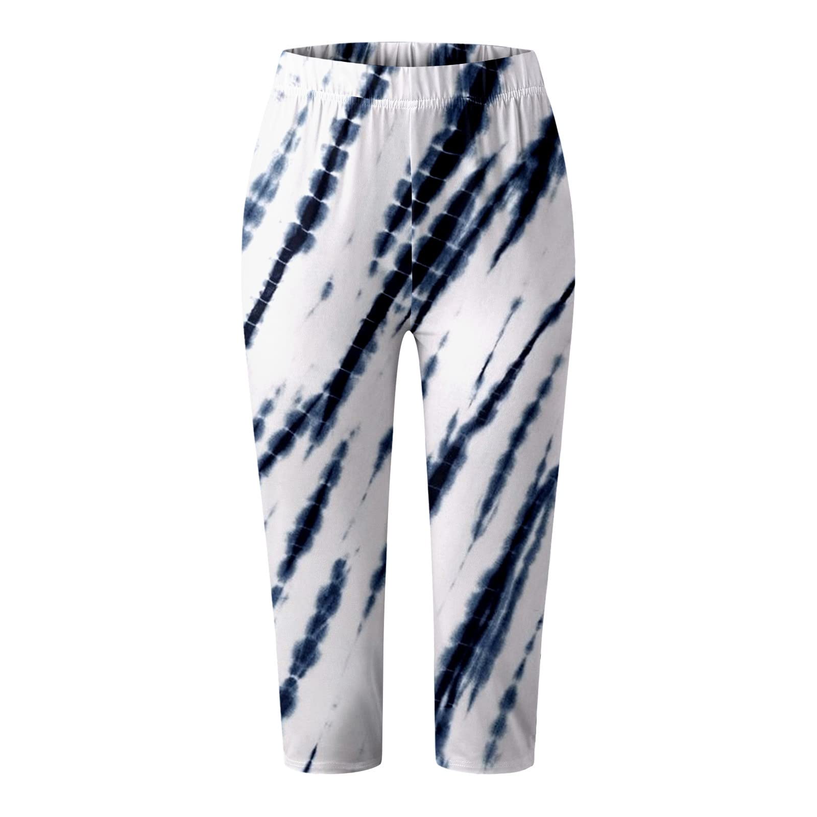 American Flag Athletic Leggings for Women - Patriotic 4th of July Workout Capris | Independence Day Compression Pants for Running, Yoga & Summer Fitness