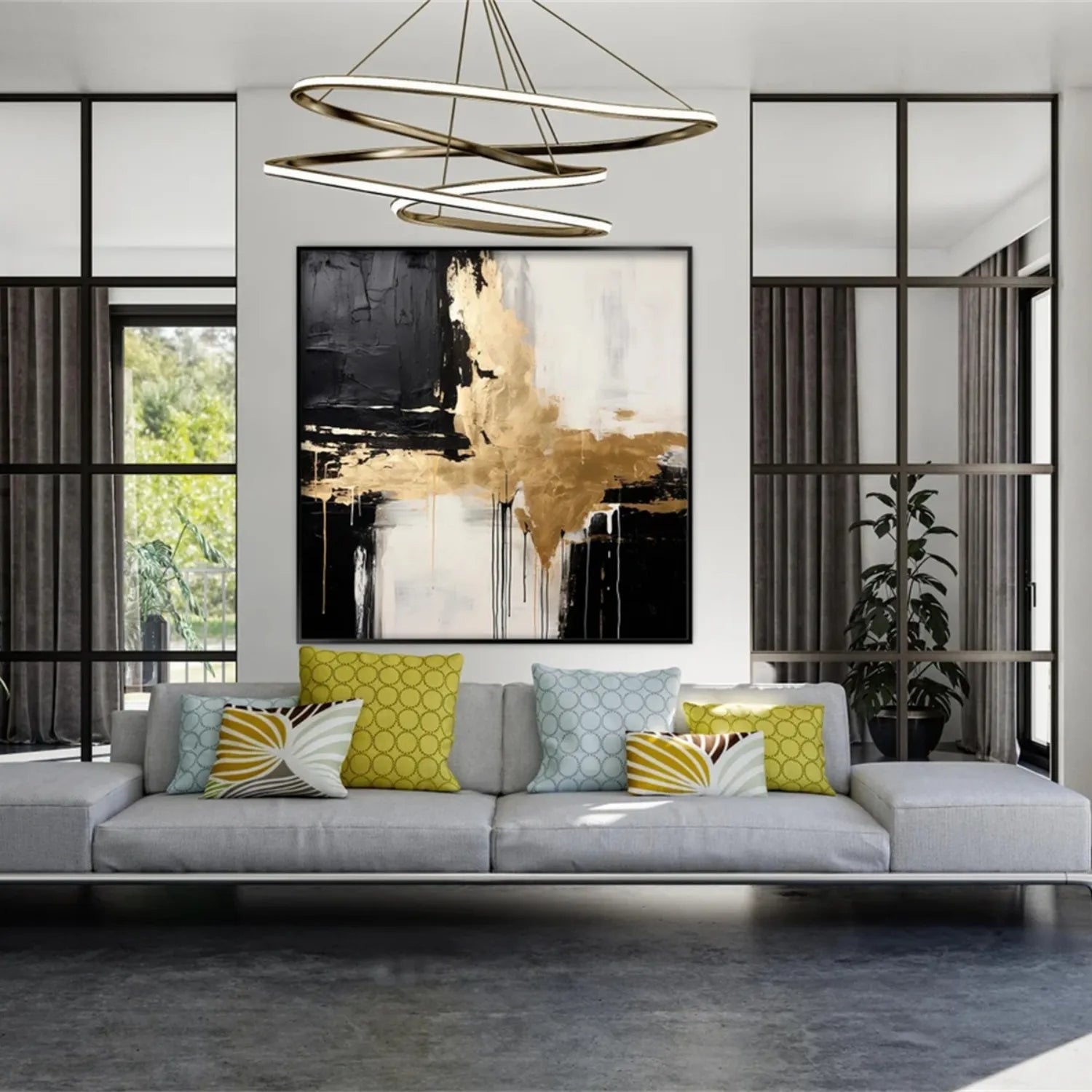 Abstract Painting #AB 246 - Modern Wall Art for Home & Office Decor - Perfect for Living Room, Bedroom or Workspace