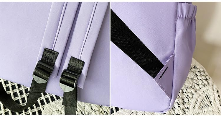 **JUBLYN Stylish Waterproof Nylon Backpack for Teen Girls - Middle School Bookbag, Women's Fashion Travel Backpack, Korean Ethnic Design - Perfect for School, College & Travel**